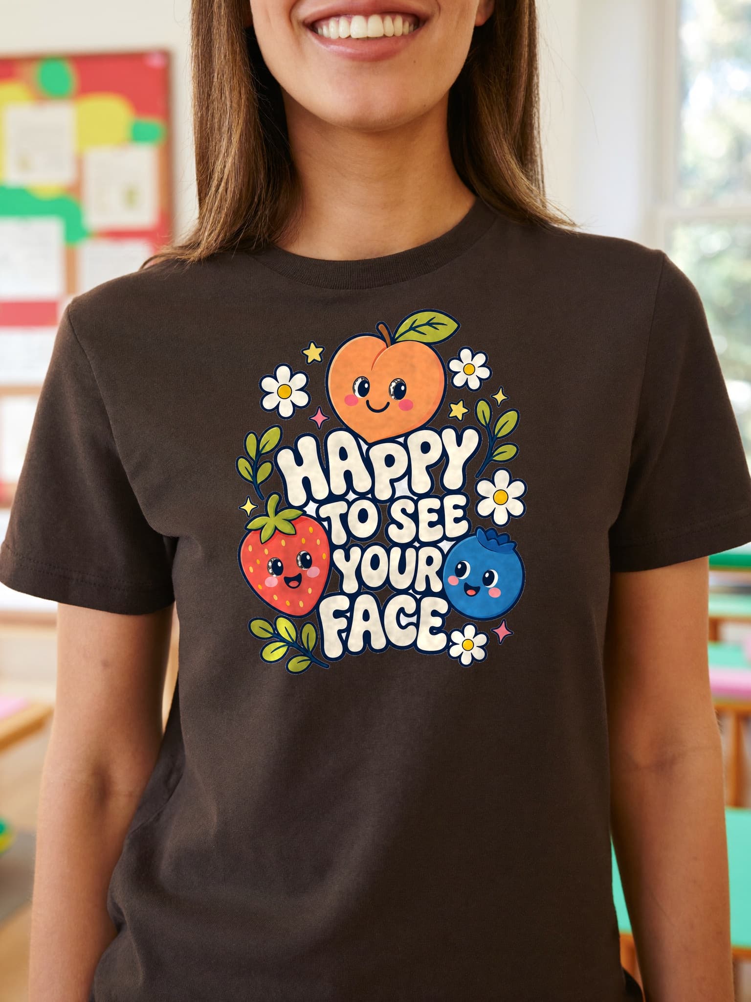 Happy to See Your Face Fruit Stack
